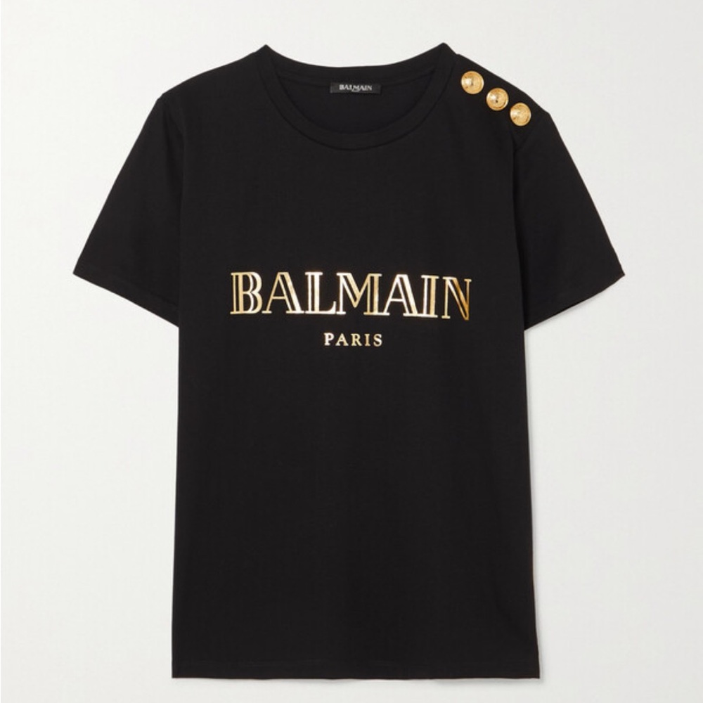 Balmain Logo T-shirt NWT Size 38